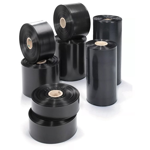 Heavy Duty Polythene Layflat Tubing 500g Black 2" - 12"